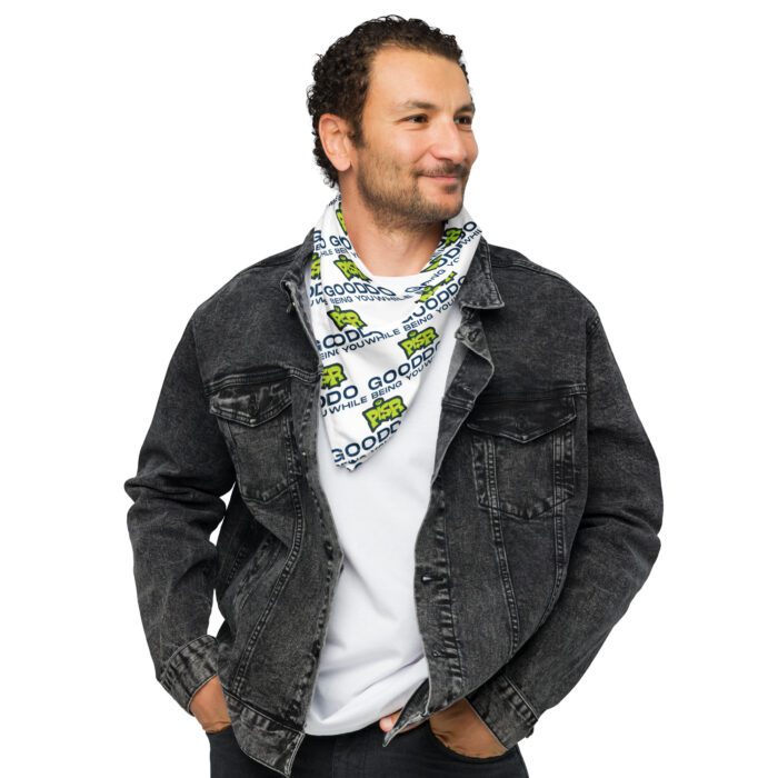 Do Good While Being You + PISR Logo - All-over print bandana - Image 2