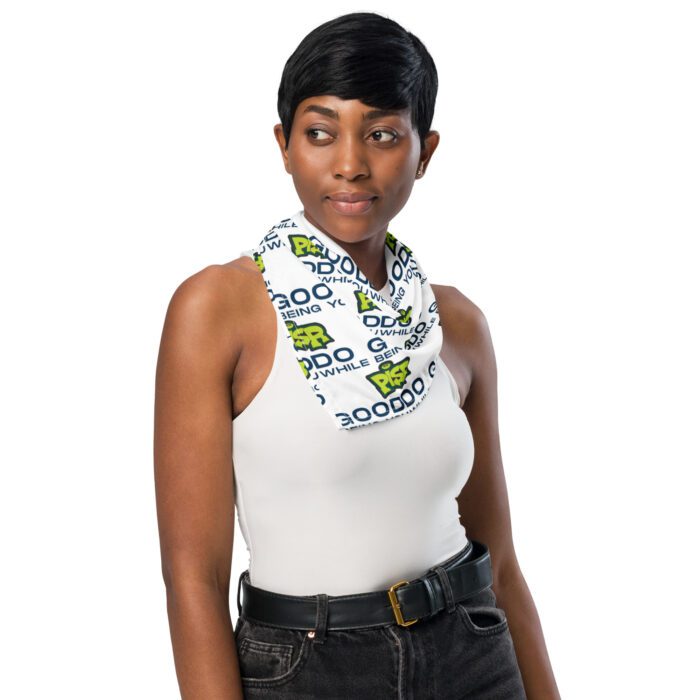 Do Good While Being You + PISR Logo - All-over print bandana - Image 3