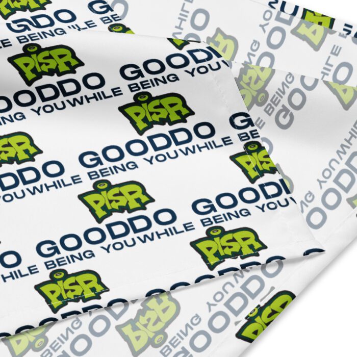 Do Good While Being You + PISR Logo - All-over print bandana - Image 4