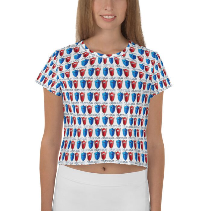 Battle of I-Won't-Budge - Print Crop Tee