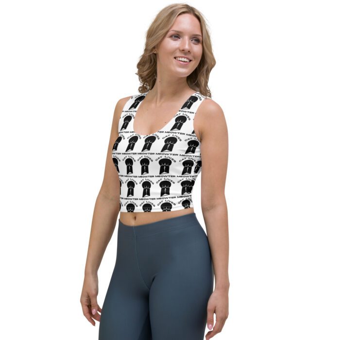 Cat Lives Meowter - Crop Top - Image 3