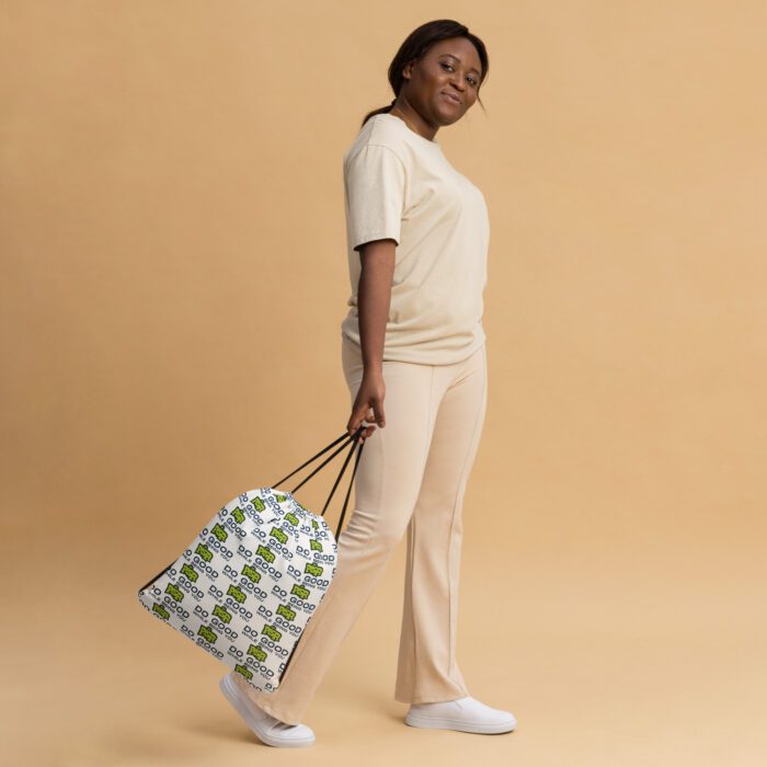 Do Good While Being You + PISR Logo - Drawstring bag - Image 2