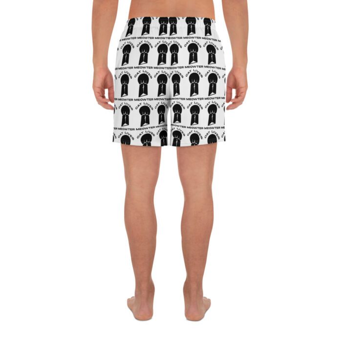 Cat Lives Meowter - Men's Recycled Athletic Shorts - Image 7