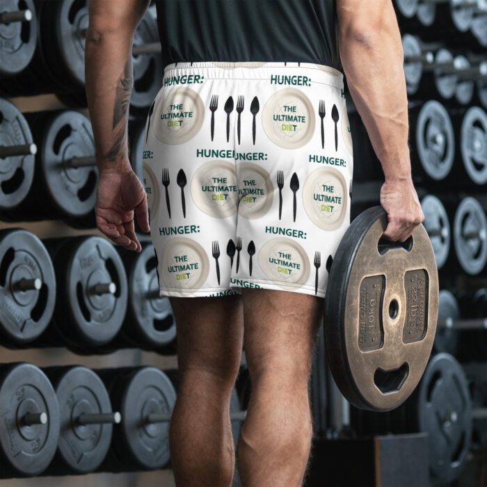 Hunger: The Ultimate Diet - Men's Recycled Athletic Shorts - Image 2