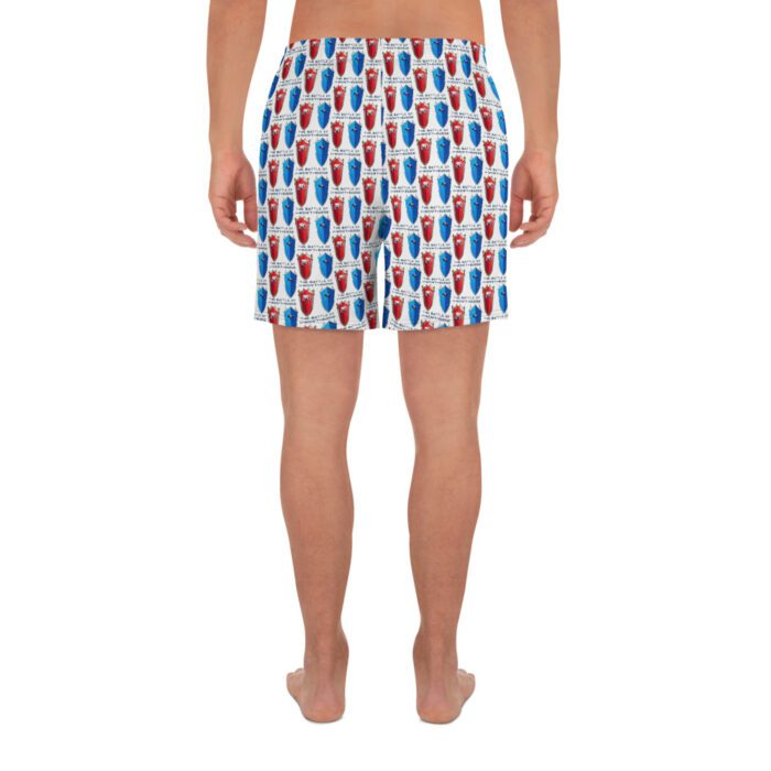 Battle of I-Won't-Budge - Men's Recycled Athletic Shorts - Image 4