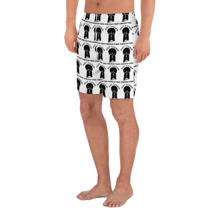 Cat Lives Meowter - Men's Recycled Athletic Shorts - Image 6