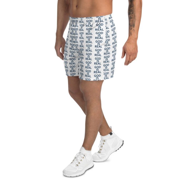 God is Real - Men's Recycled Athletic Shorts - Image 7