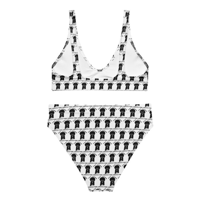 Cat Lives Meowter - Recycled high-waisted bikini - Image 6