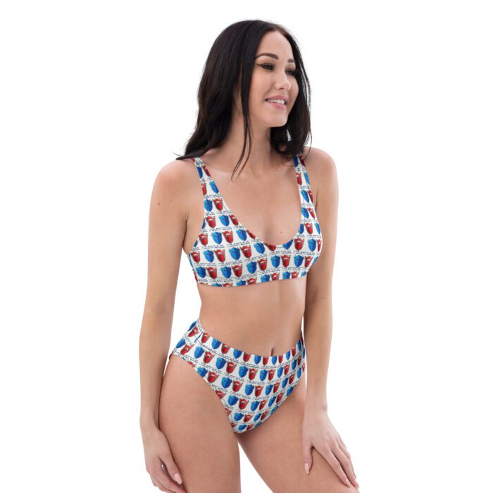 Battle of I-Won't-Budge - Recycled high-waisted bikini - Image 2