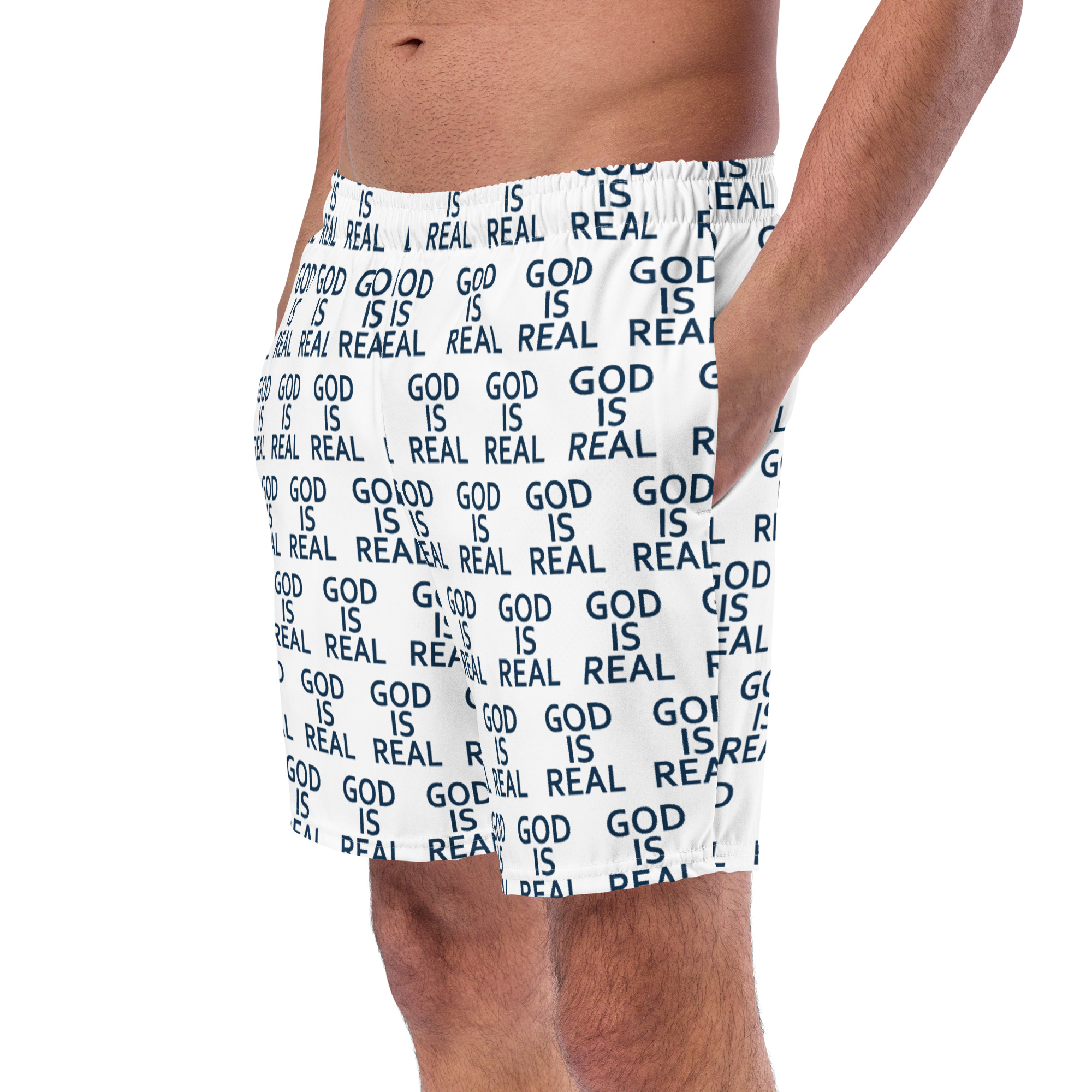 God is Real - Men's swim trunks