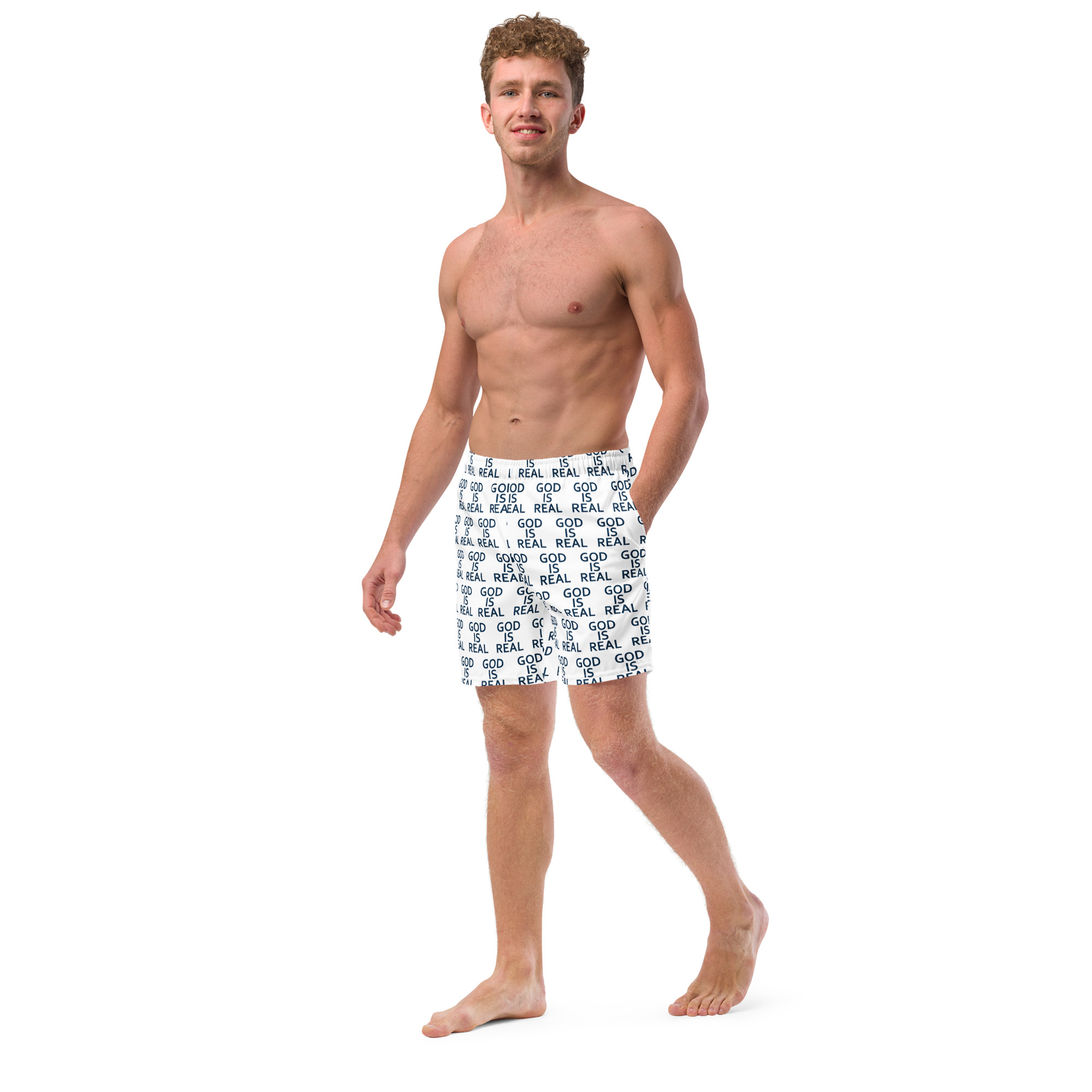 God is Real - Men's swim trunks - Image 3