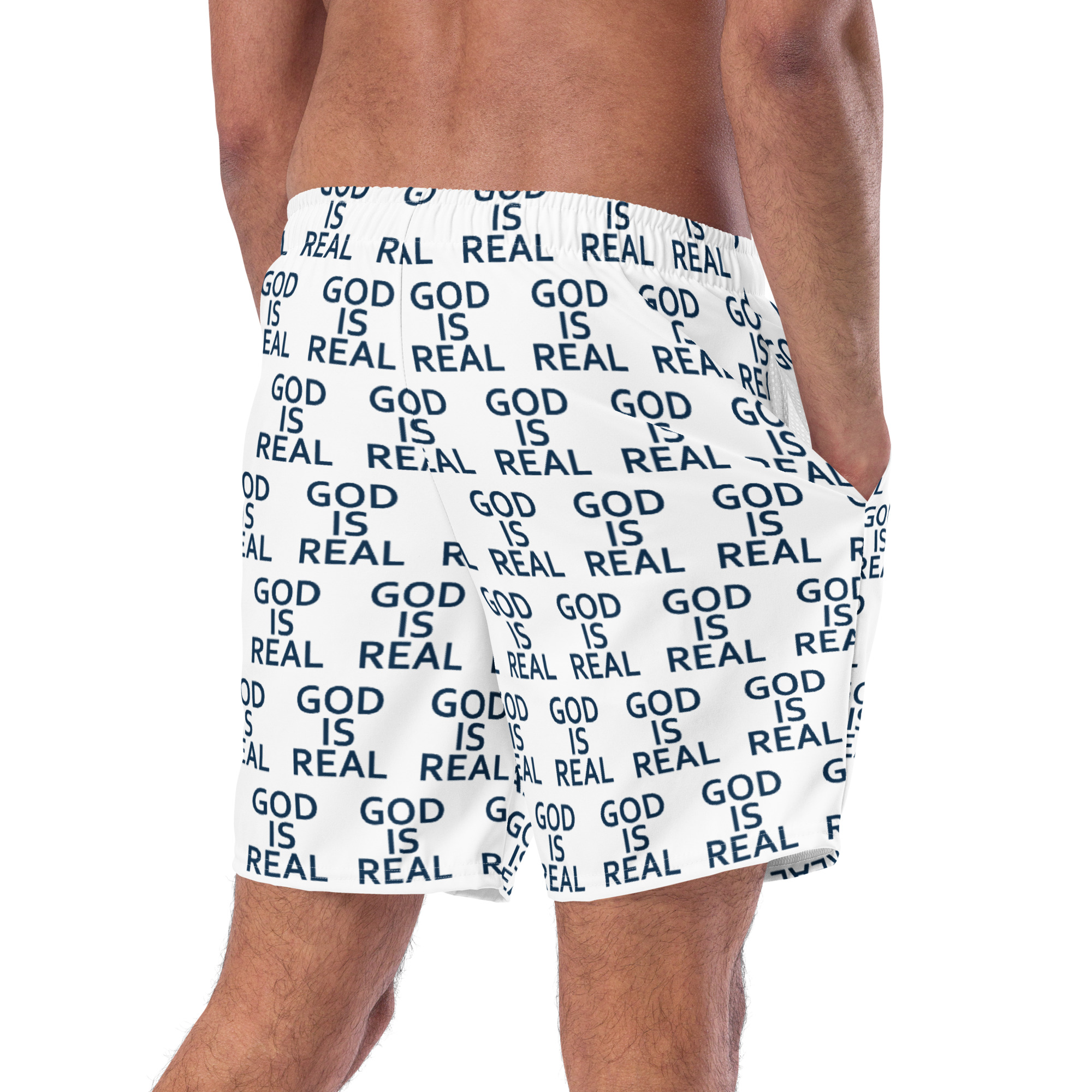 God is Real - Men's swim trunks - Image 6