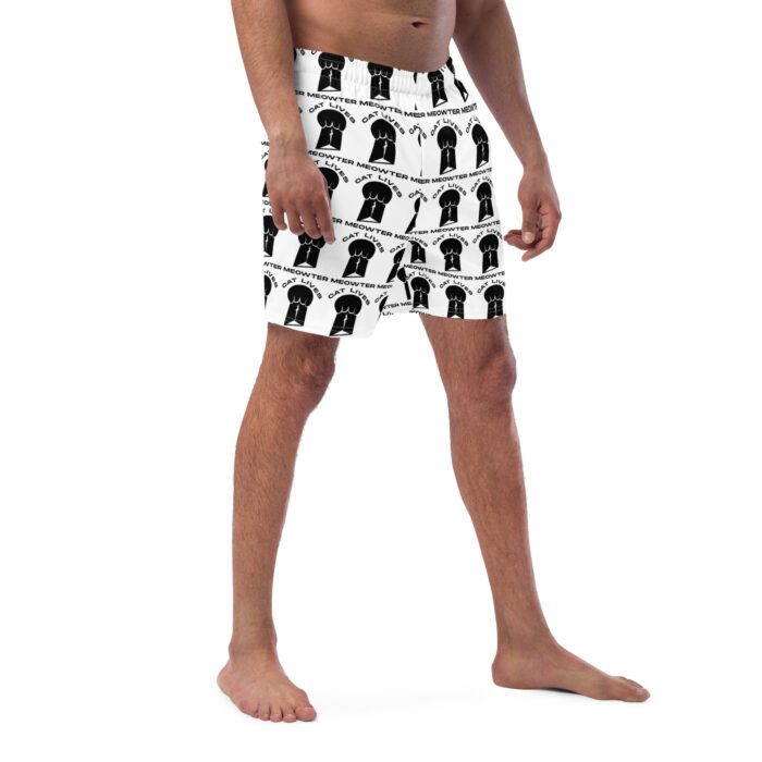 Cat Lives Meowter - Men's swim trunks - Image 3