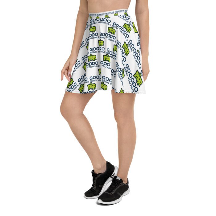 Do Good While Being You + PISR Logo - Skater Skirt - Image 3