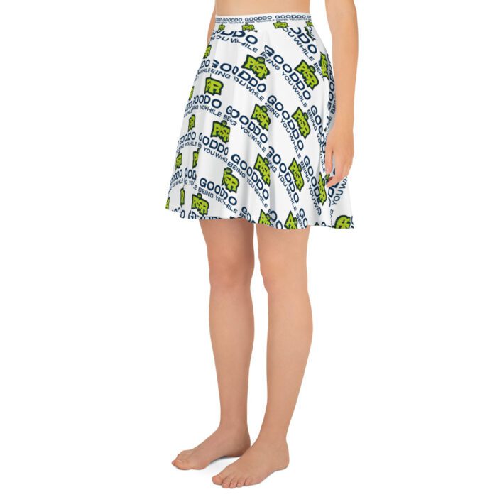 Do Good While Being You + PISR Logo - Skater Skirt - Image 4