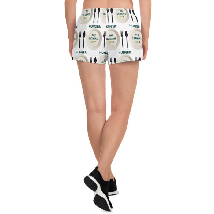 Hunger: The Ultimate Diet - Women’s Recycled Athletic Shorts - Image 4