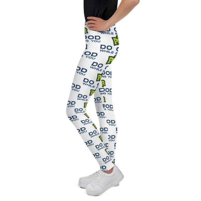 Do Good While Being You + PISR Logo - Youth Leggings - Image 6