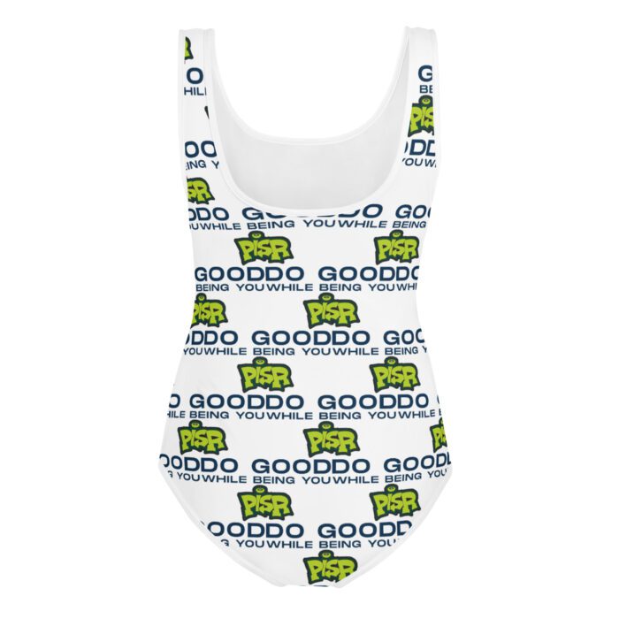 Do Good While Being You + PISR Logo - All-Over Print Youth Swimsuit - Image 2