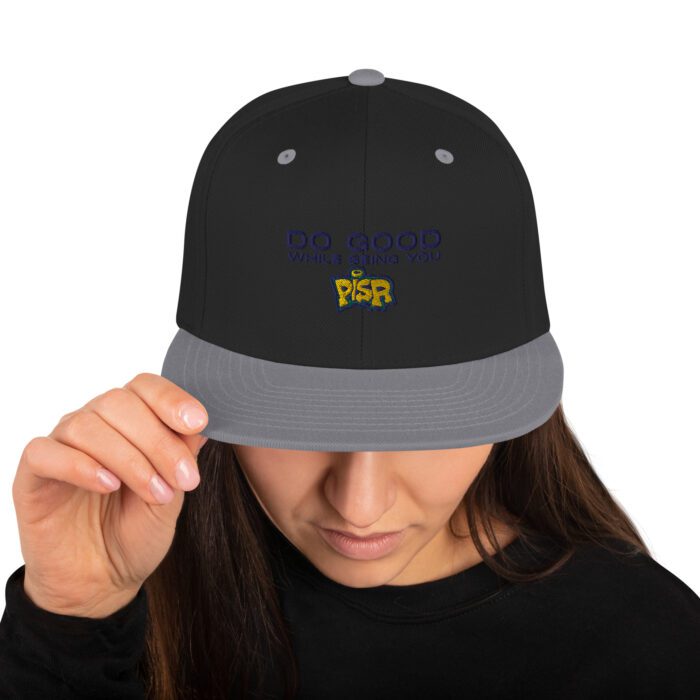 Do Good While Being You + PISR Logo - Snapback Hat - Image 4