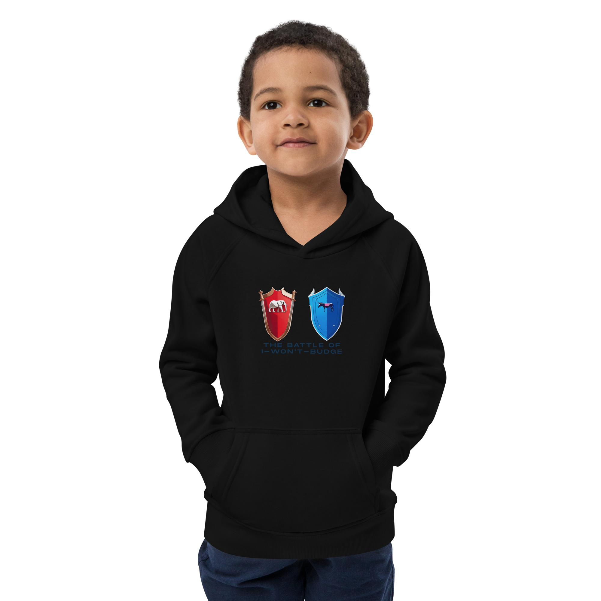 Battle of I-Won't-Budge - Kids eco hoodie - Image 4