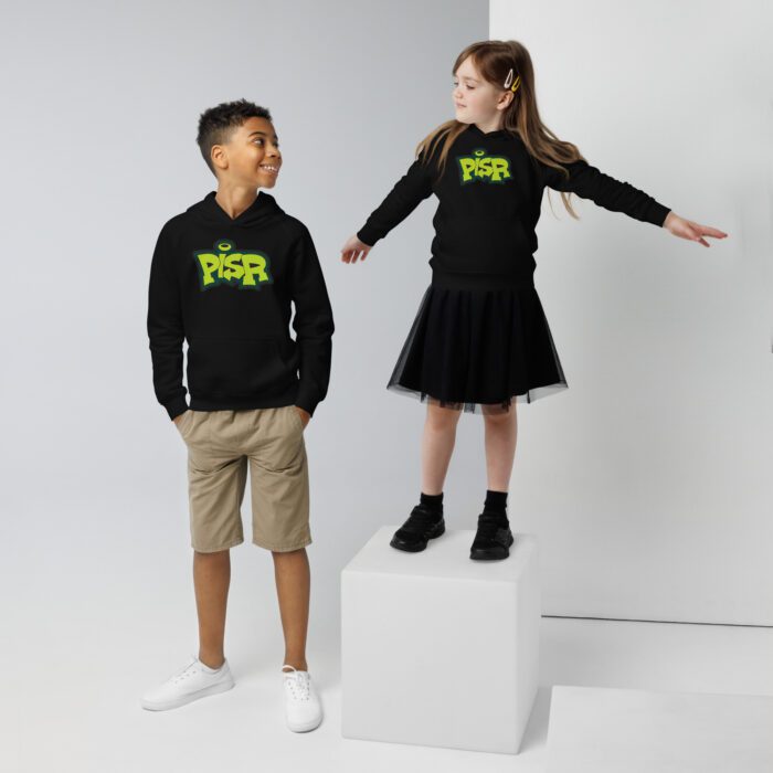 PISR Logo - Kids eco hoodie - Image 4