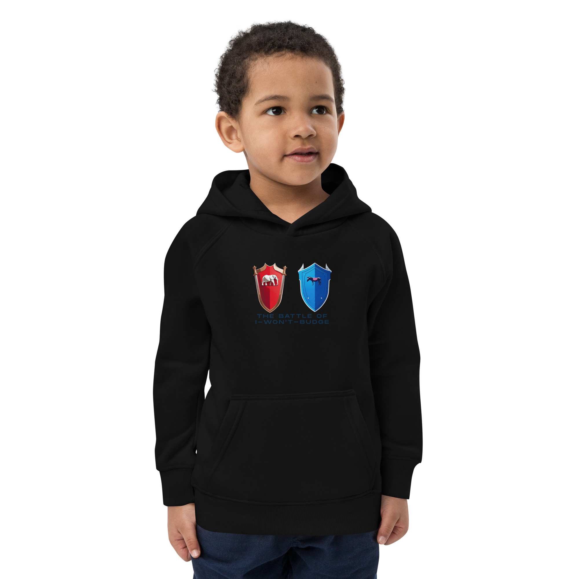 Battle of I-Won't-Budge - Kids eco hoodie