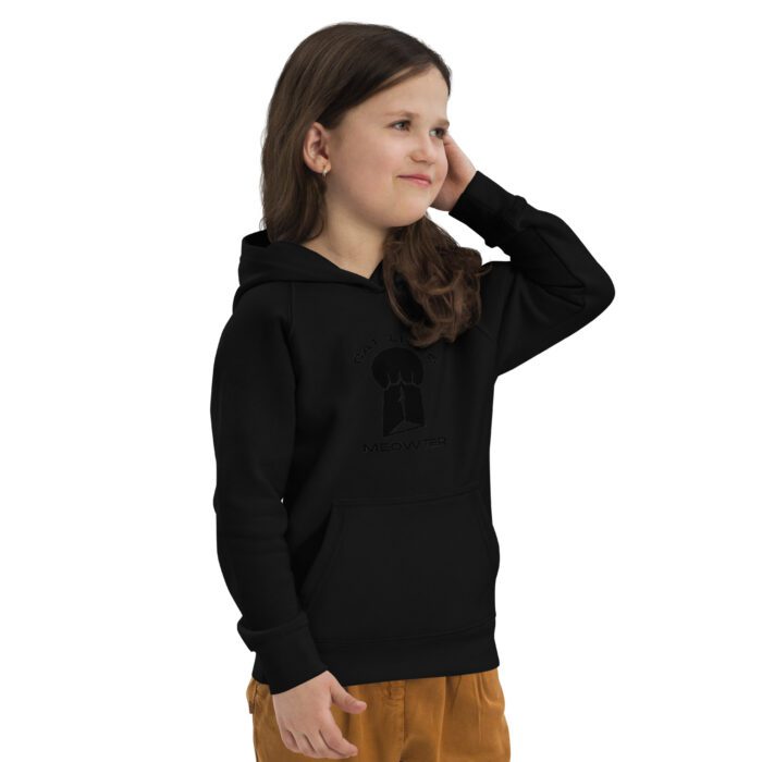 Cat Lives Meowter - Kids eco hoodie - Image 3