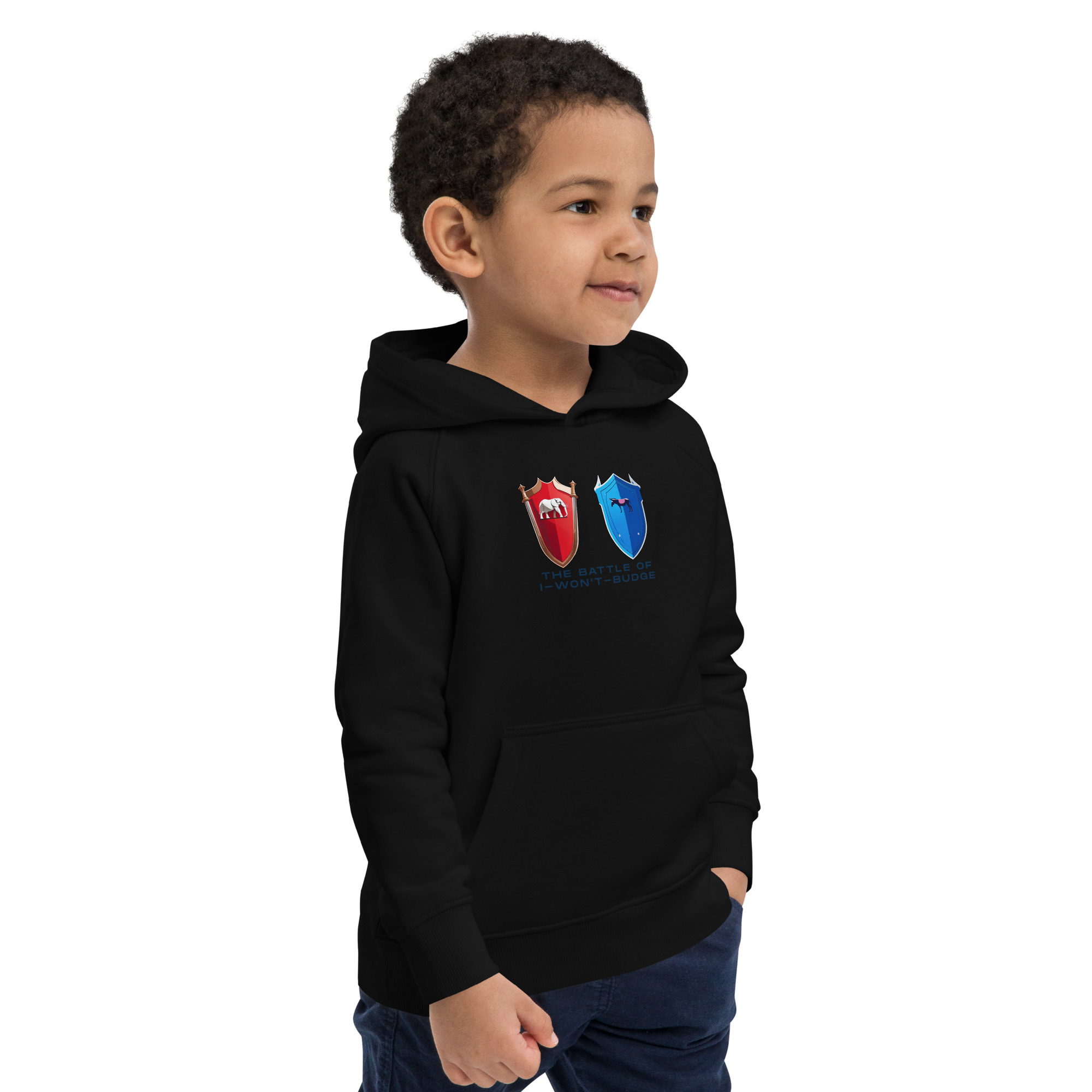 Battle of I-Won't-Budge - Kids eco hoodie - Image 2