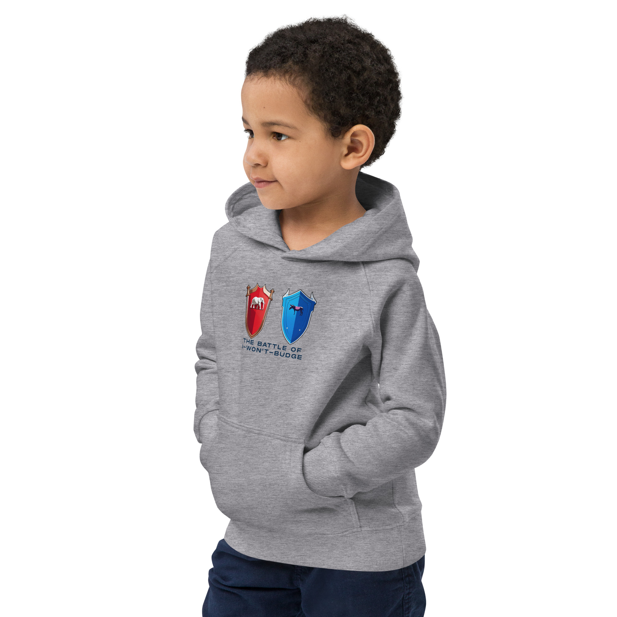 Battle of I-Won't-Budge - Kids eco hoodie - Image 6