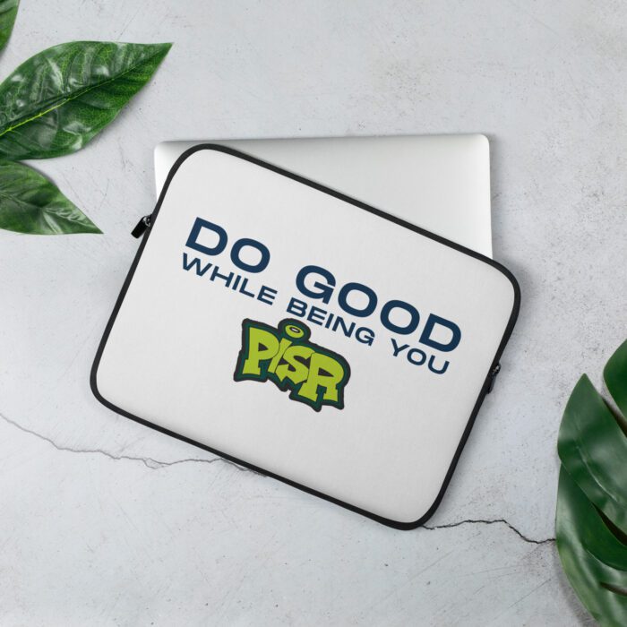 Do Good While Being You + PISR Logo - Laptop Sleeve - Image 2