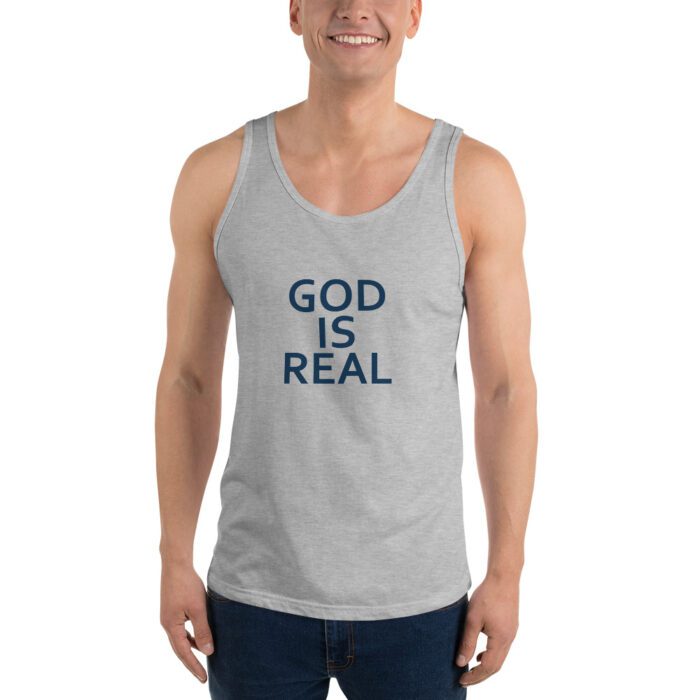 God is Real - Unisex Tank Top - Image 5