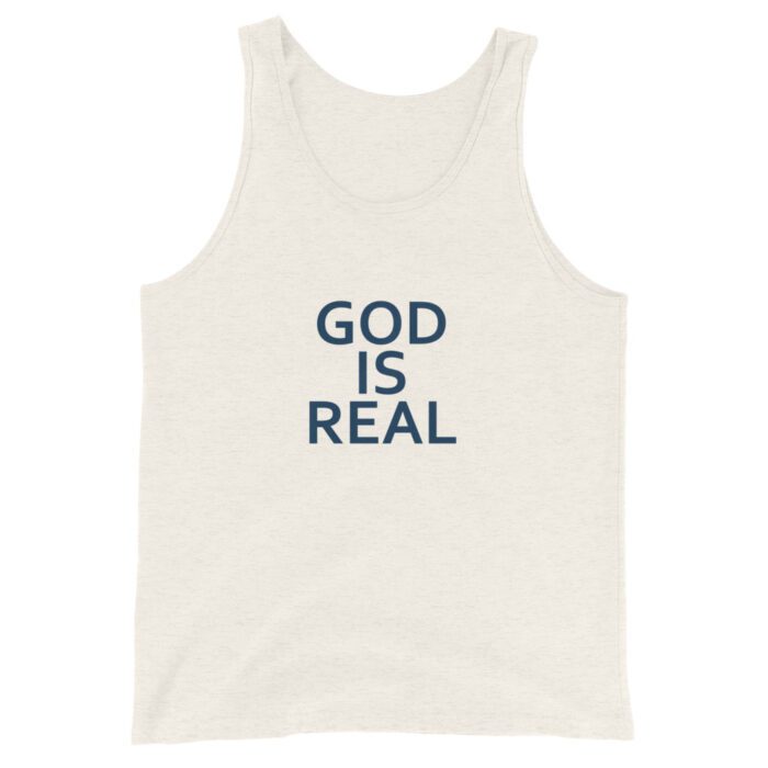 God is Real - Unisex Tank Top - Image 9