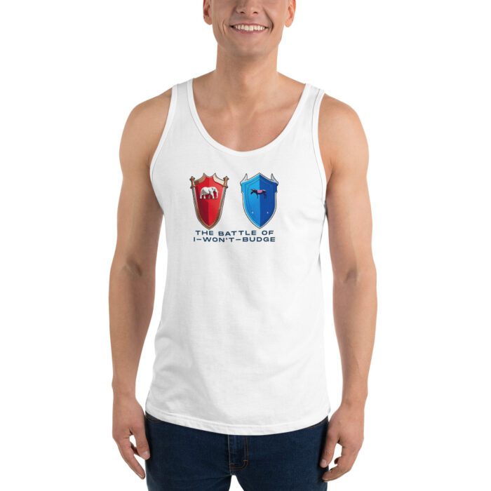 Battle of I-Won't-Budge - Unisex Tank Top - Image 5