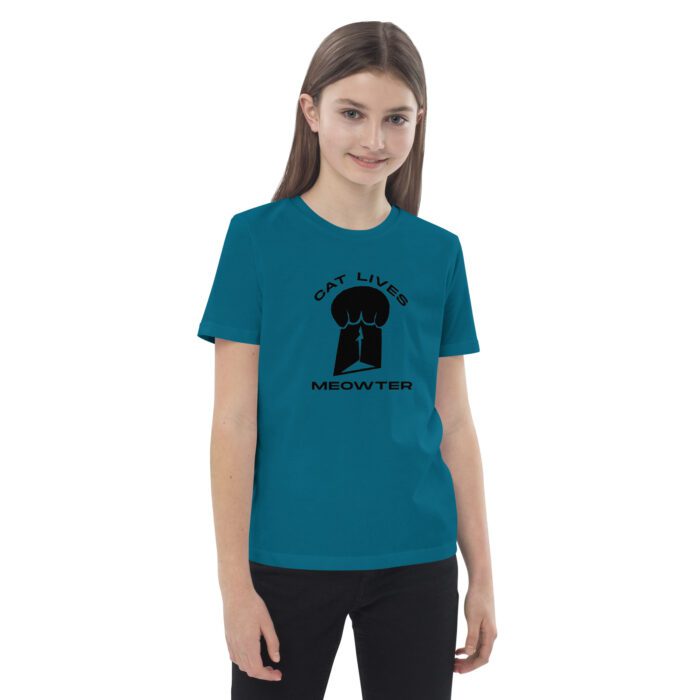 Cat Lives Meowter - Organic cotton kids t-shirt - Image 8