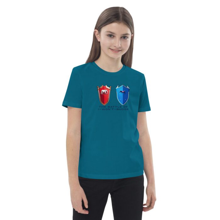 Battle of I-Won't-Budge - Organic cotton kids t-shirt - Image 5