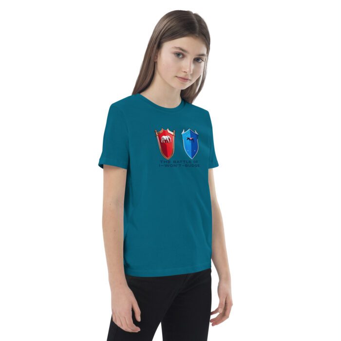 Battle of I-Won't-Budge - Organic cotton kids t-shirt - Image 6