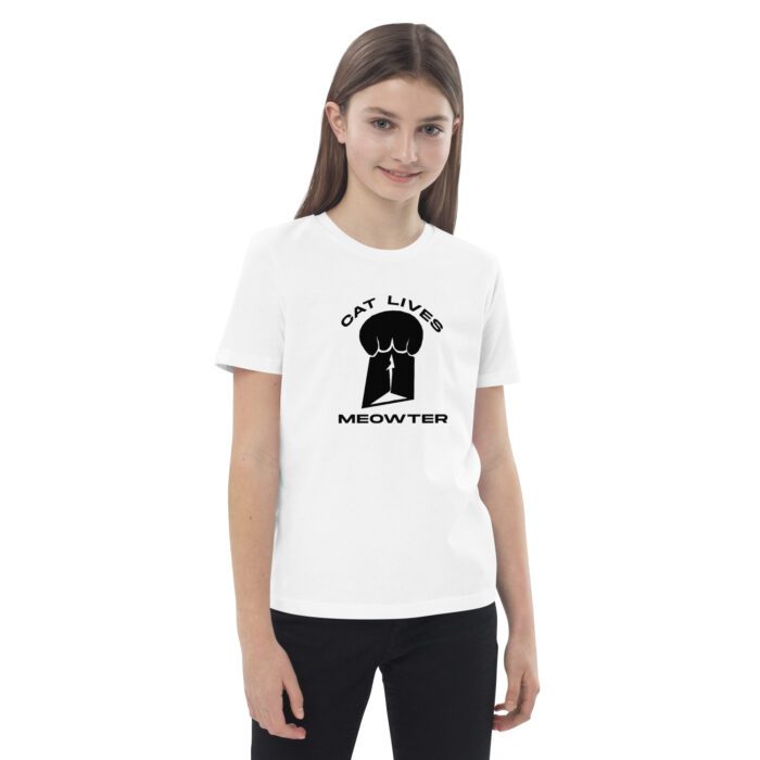 Cat Lives Meowter - Organic cotton kids t-shirt - Image 15