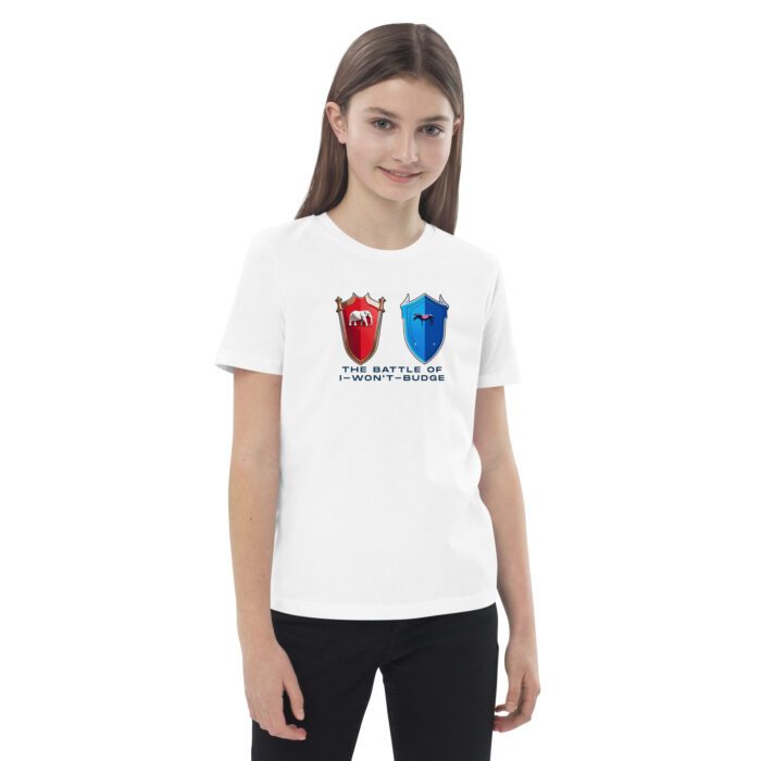 Battle of I-Won't-Budge - Organic cotton kids t-shirt - Image 12