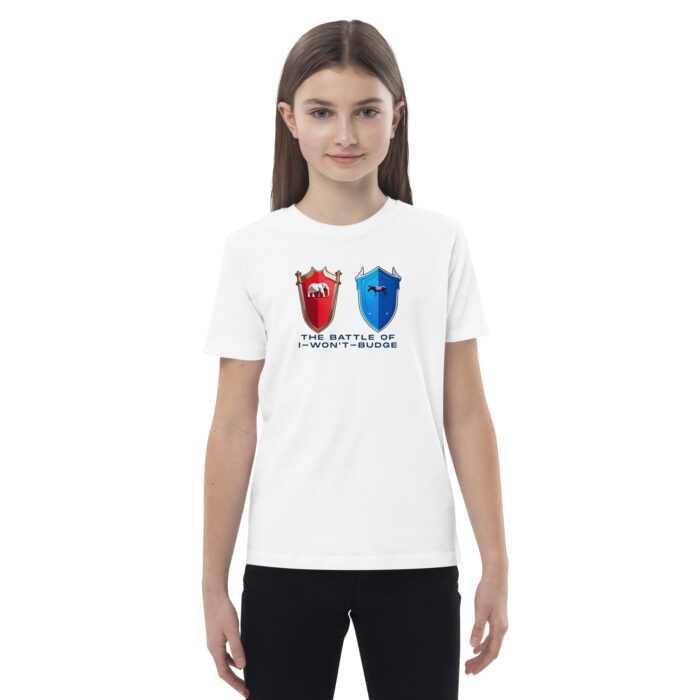 Battle of I-Won't-Budge - Organic cotton kids t-shirt - Image 11