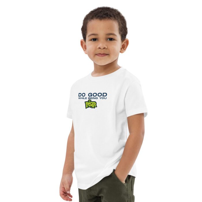 Do Good While Being You + PISR Logo - Organic cotton kids t-shirt - Image 13