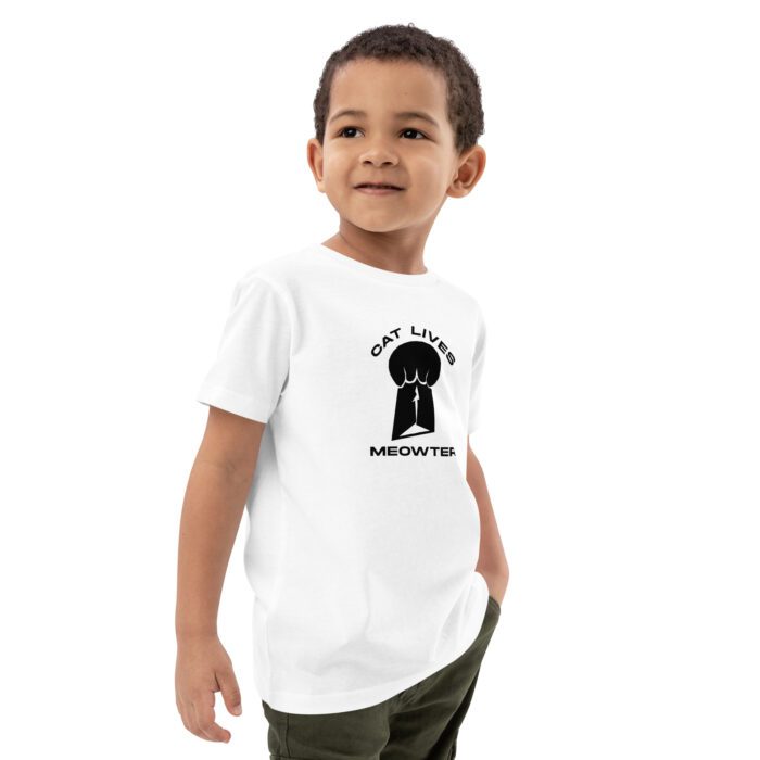Cat Lives Meowter - Organic cotton kids t-shirt - Image 4