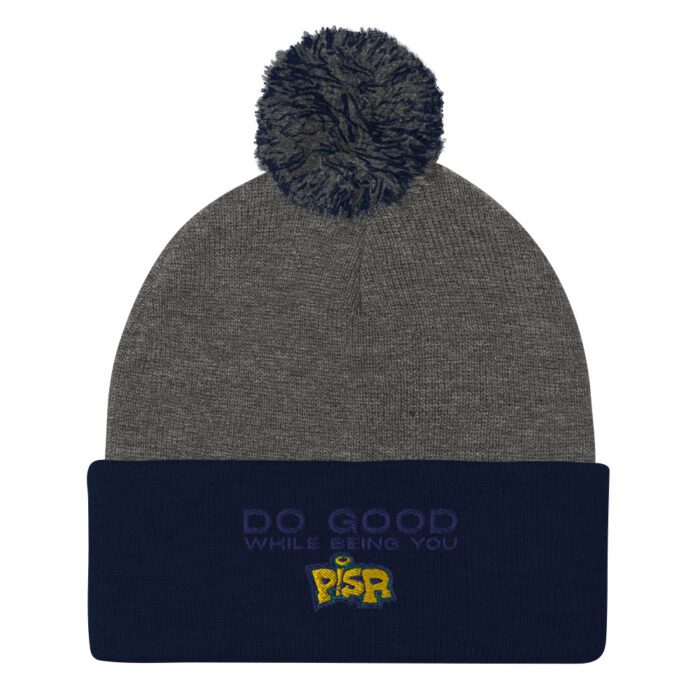 Do Good While Being You + PISR Logo - Pom-Pom Beanie - Image 9