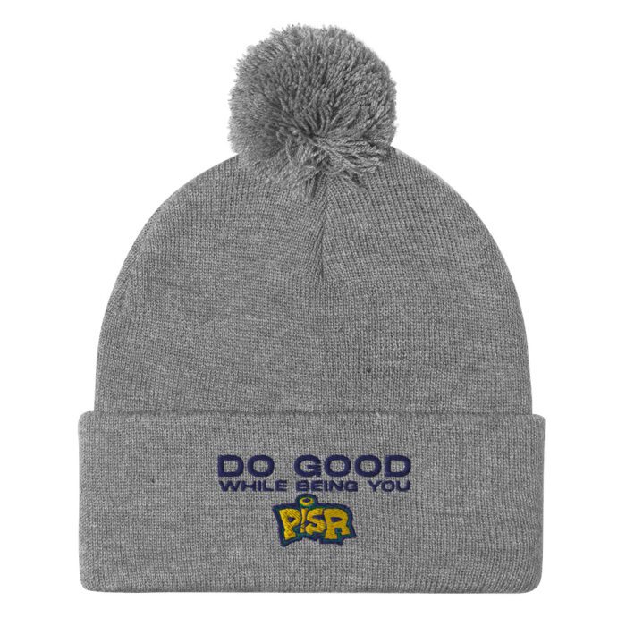 Do Good While Being You + PISR Logo - Pom-Pom Beanie - Image 11