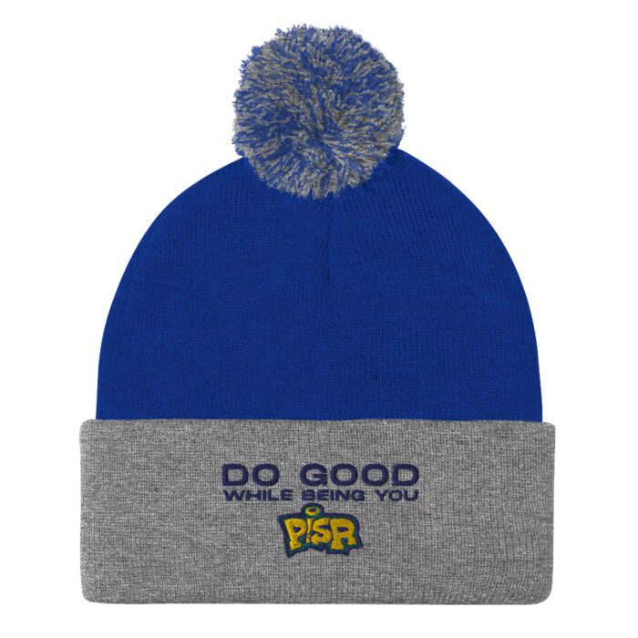 Do Good While Being You + PISR Logo - Pom-Pom Beanie - Image 7