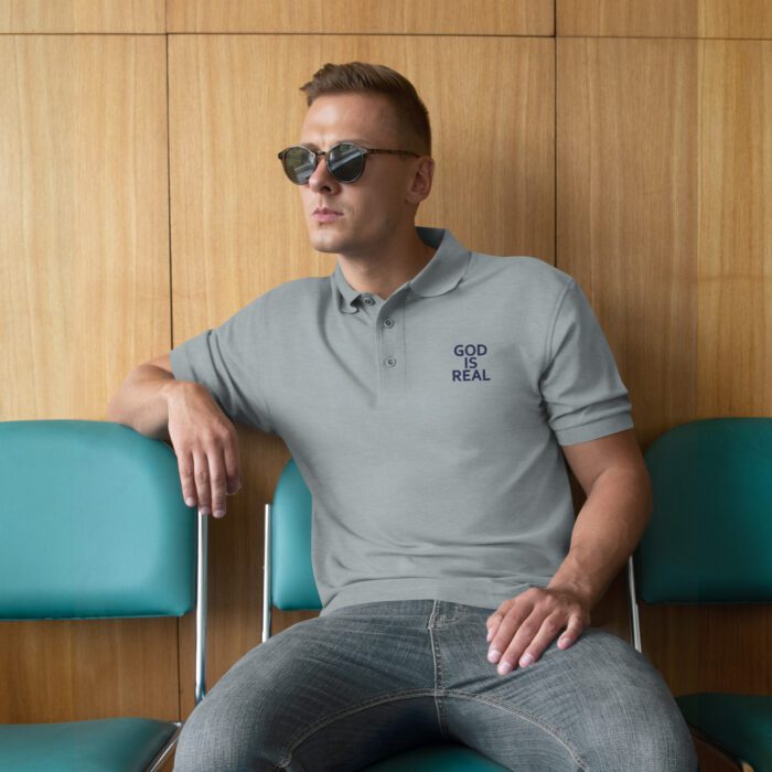 God is Real - Men's Premium Polo - Image 5