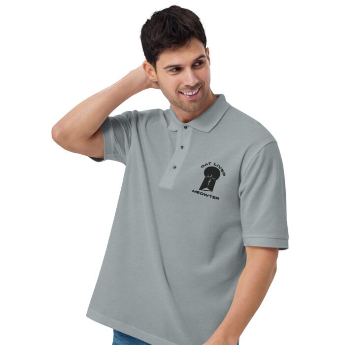 Cat Lives Meowter - Men's Premium Polo