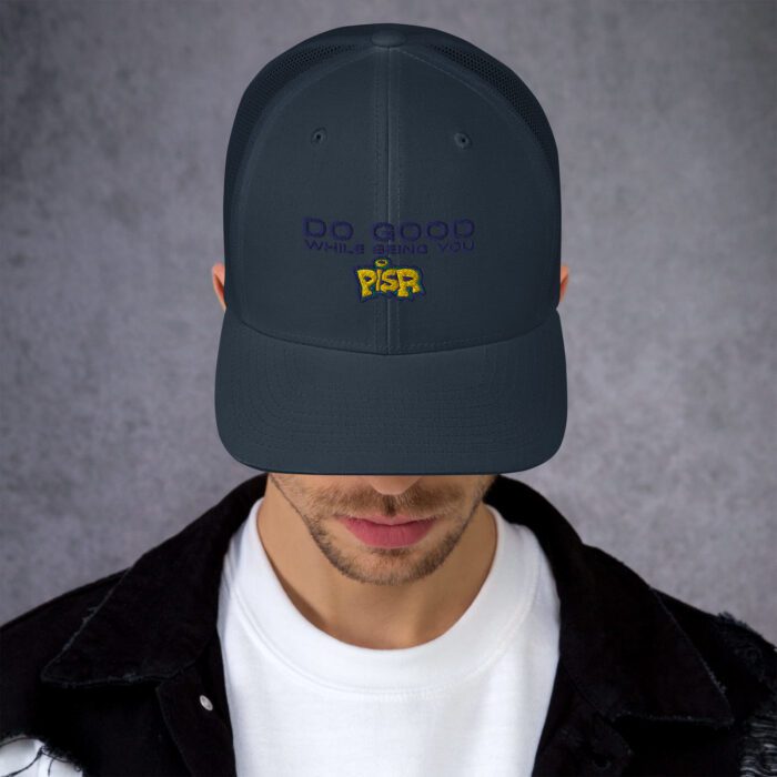 Do Good While Being You + PISR Logo - Trucker Cap - Image 11