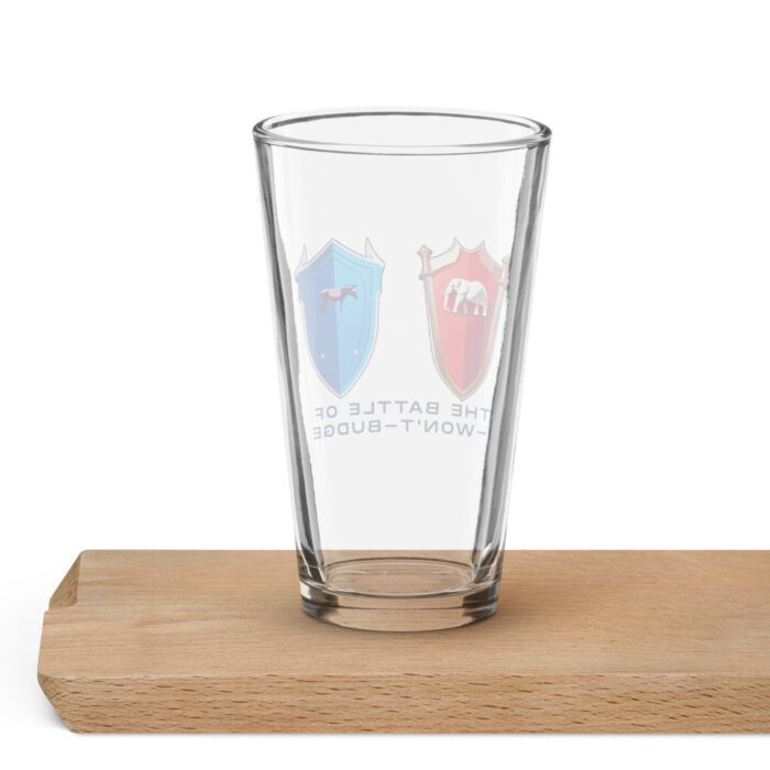 Battle of I-Won't-Budge - Shaker pint glass