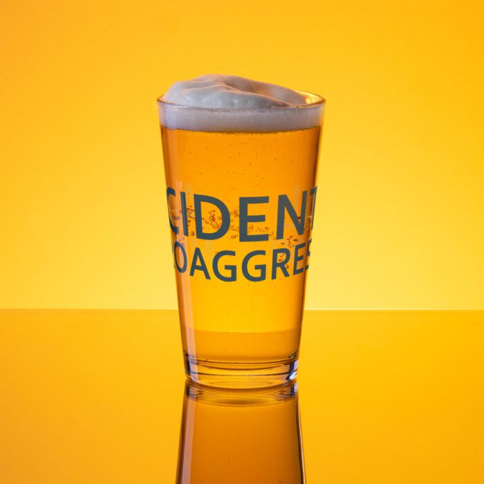 Accidental Microaggressor - Shaker pint glass