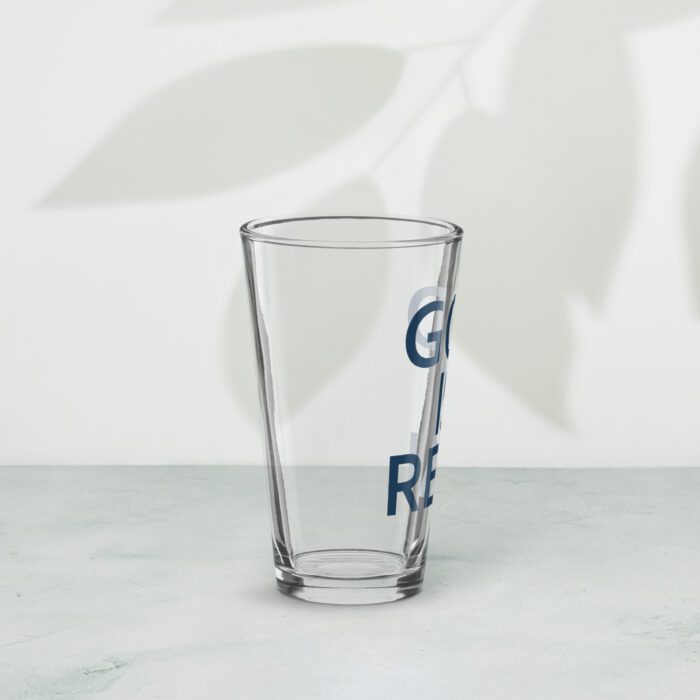 God is Real - Shaker pint glass - Image 3